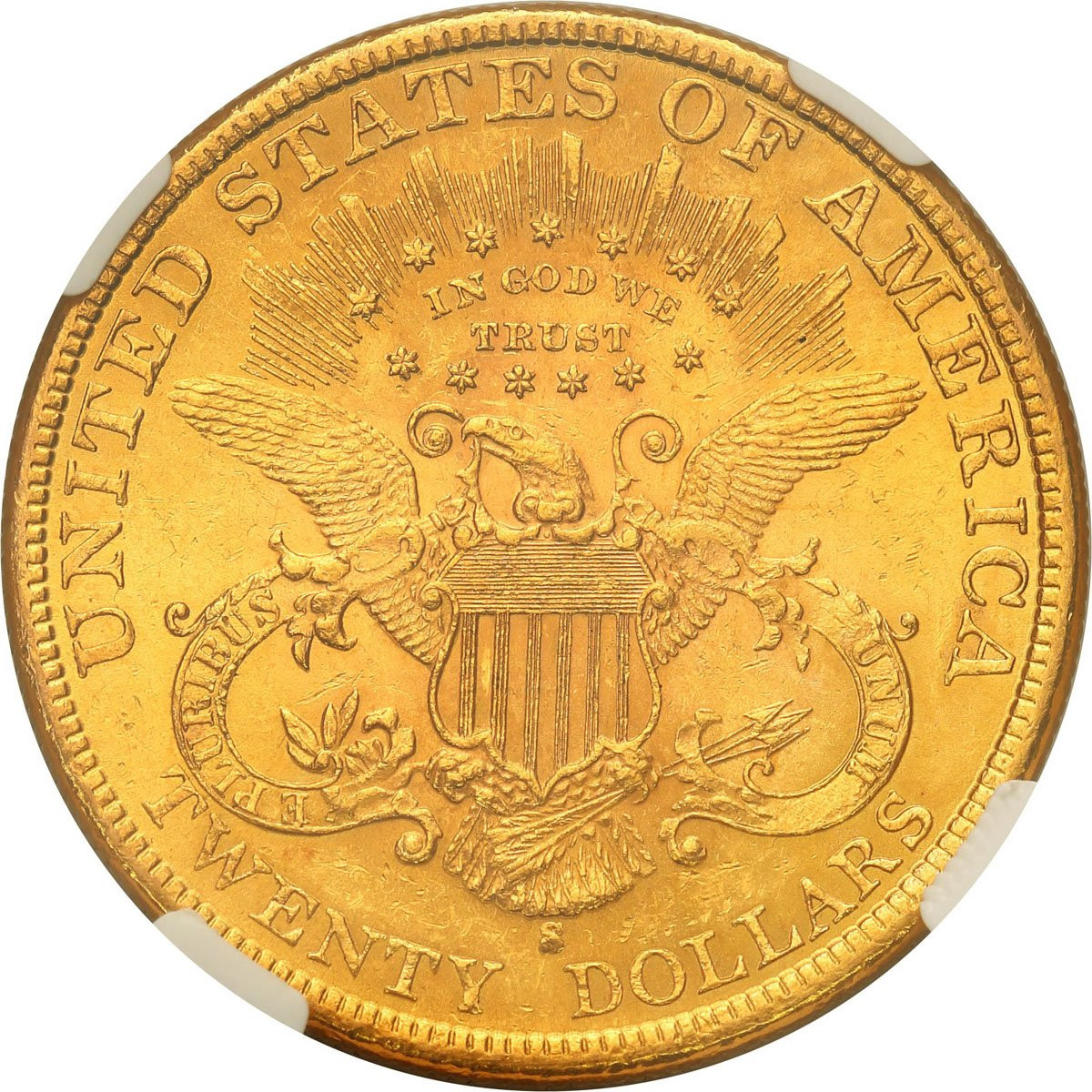Amerykańskie złote 20 dolarów Liberty 1899 S - San Francisco NGC MS62